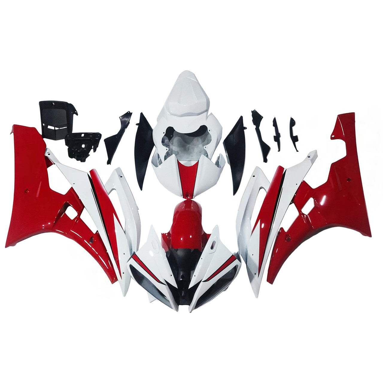 Amotopart Fairings Yamaha YZF-R6 White Red Michelin  R6 Racing (2006-2007)