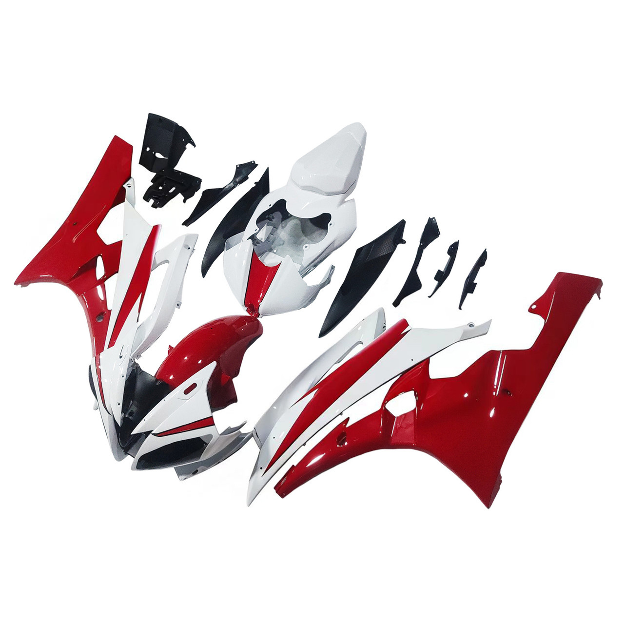 Amotopart Fairings Yamaha YZF-R6 White Red Michelin  R6 Racing (2006-2007)
