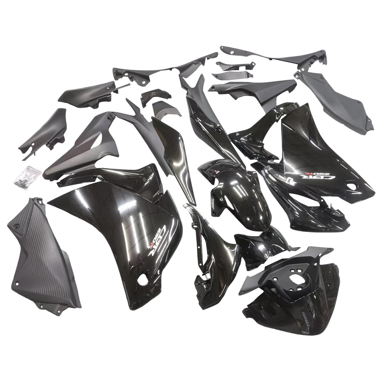 Amotopart Fairings Honda CBR250R Black CBR Racing (2011-2015)