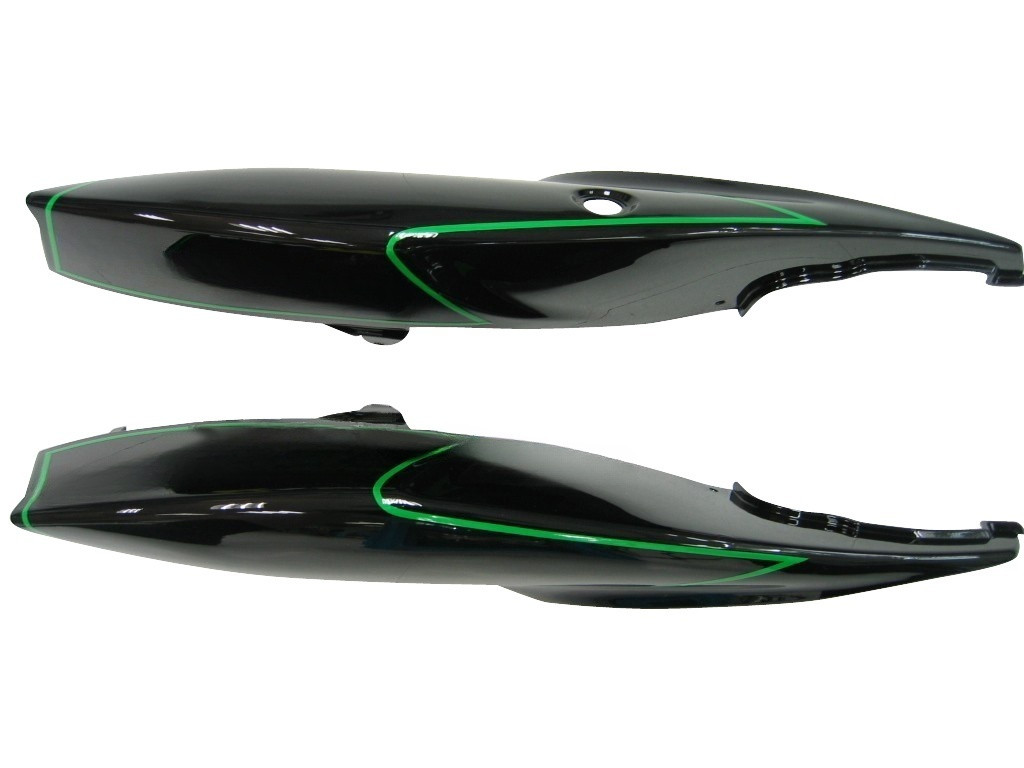 Amotopart Fairings Suzuki GSXR 600 750 Black Chesterfield Suzuki Racing  (2006-2007)