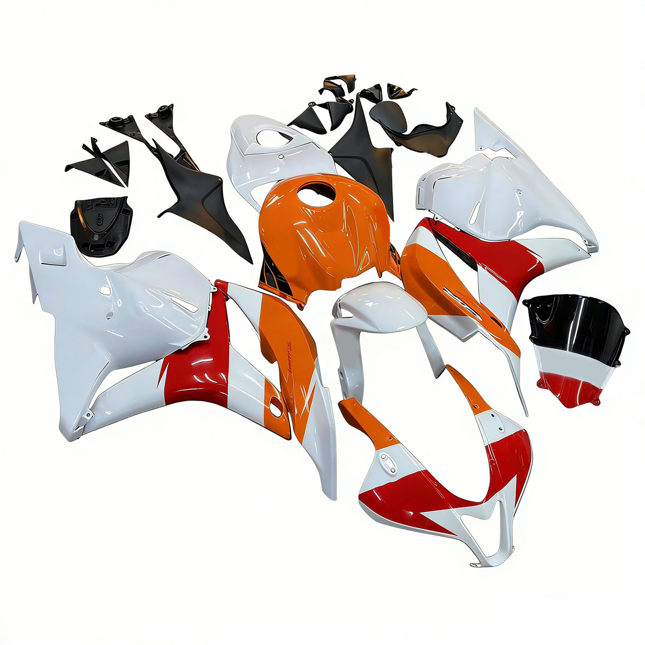 Amotopart Fairings Honda CBR 600 RR Orange & White Repsol Racing (2009-2012)