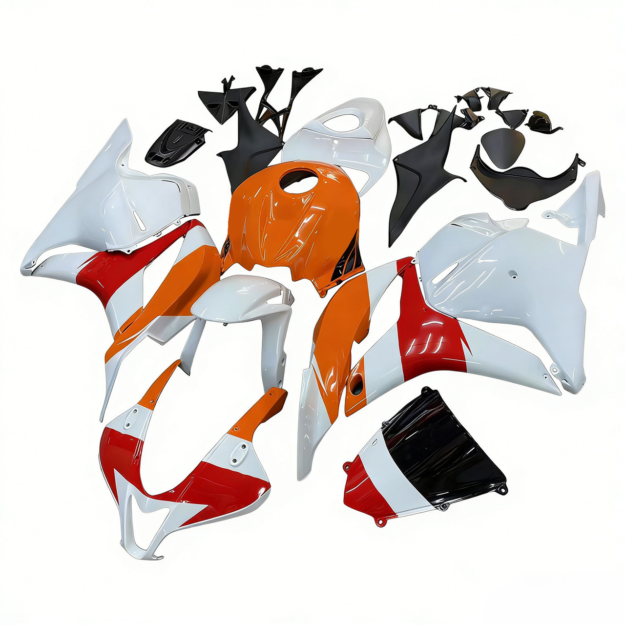 Amotopart Fairings Honda CBR 600 RR Orange & White Repsol Racing (2009-2012)