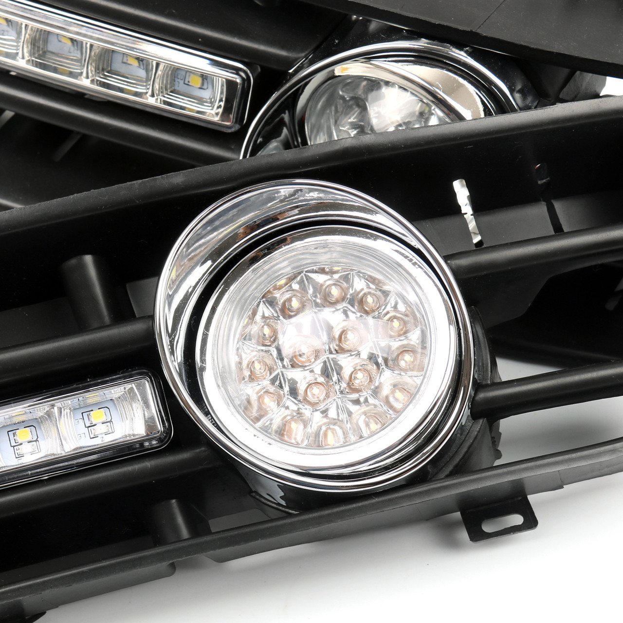 2x Fog Light 5 LED Front Bumper Grille DRL Lamp VW Golf MK4 GTI