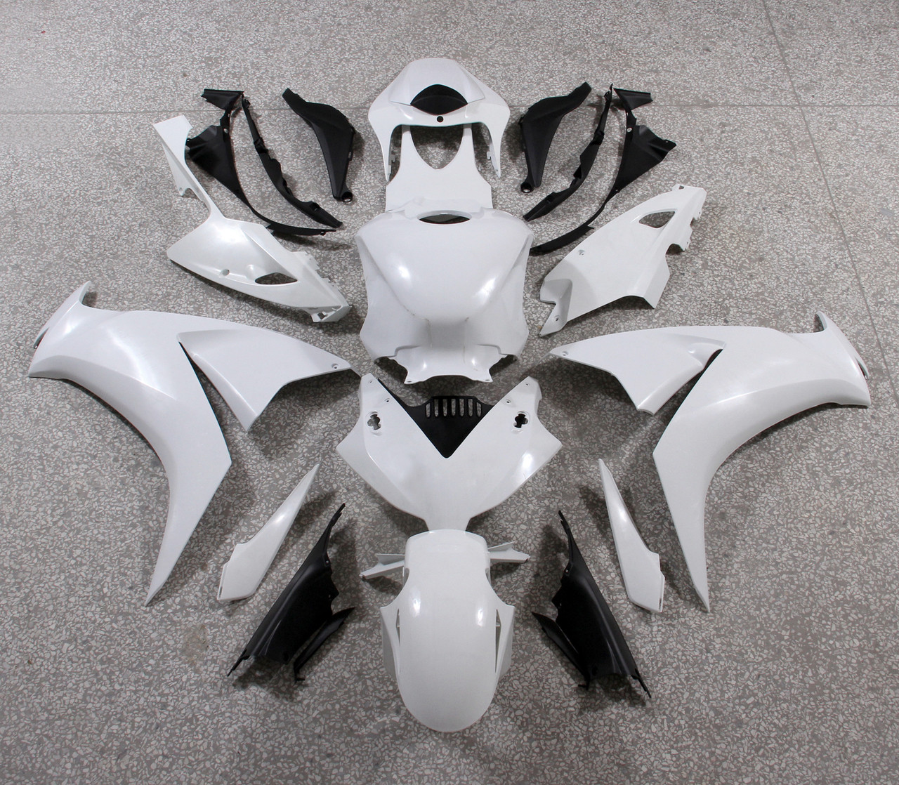 Fairings Honda CBR1000RR HRC White Silver Racing (2012-2016)