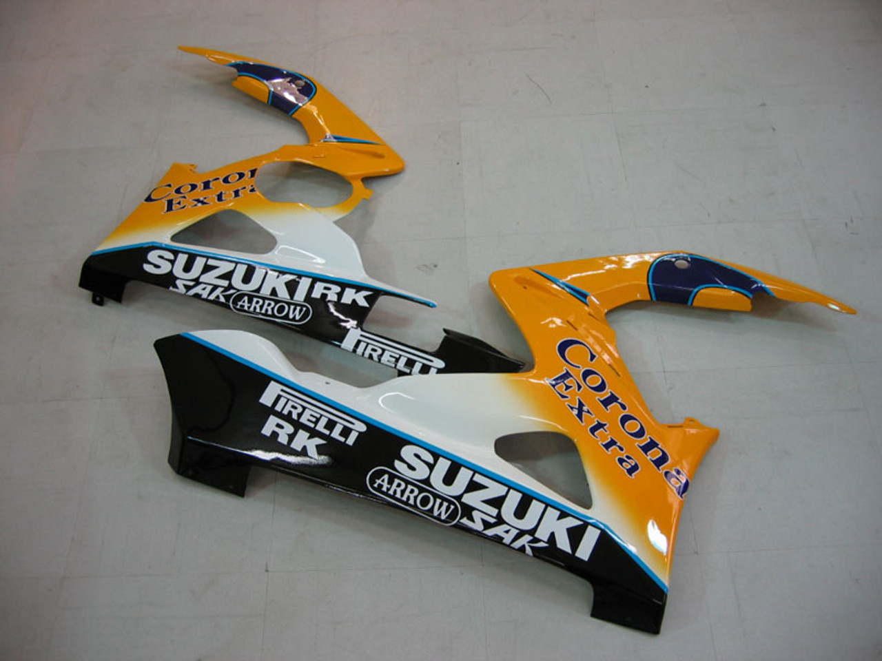 Fairings Suzuki GSXR 1000 Blue Yellow Alstare Corona Racing (2005-2006)