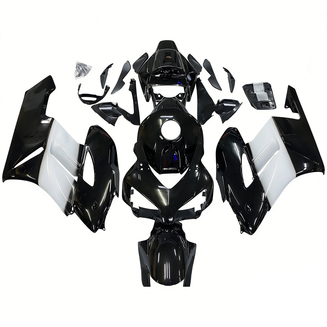 Amotopart Fairings Honda CBR 1000 RR Black West  Racing (2004-2005)