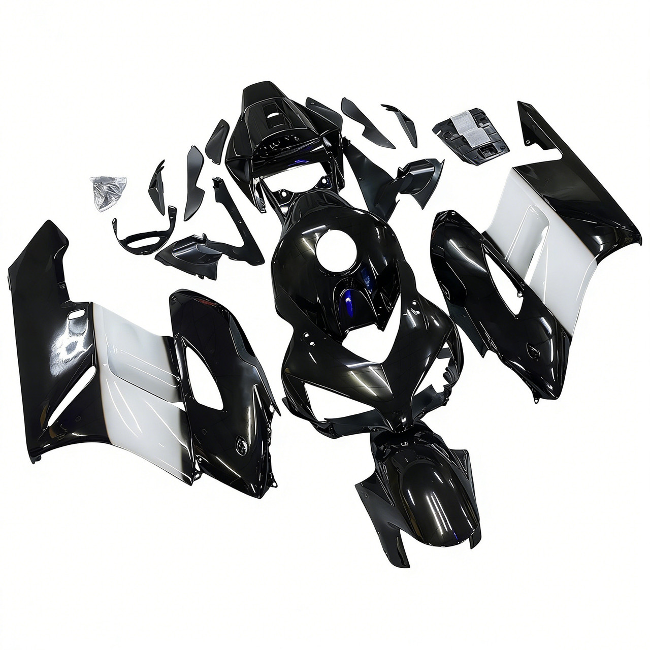 Amotopart Fairings Honda CBR 1000 RR Black West  Racing (2004-2005)