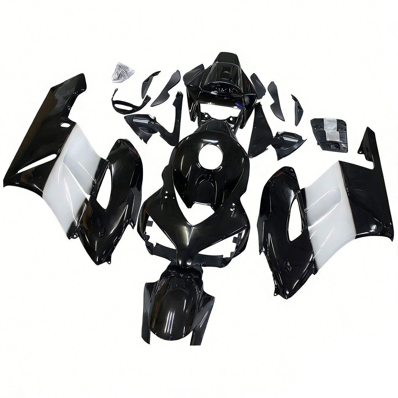Amotopart Fairings Honda CBR 1000 RR Black West  Racing (2004-2005)