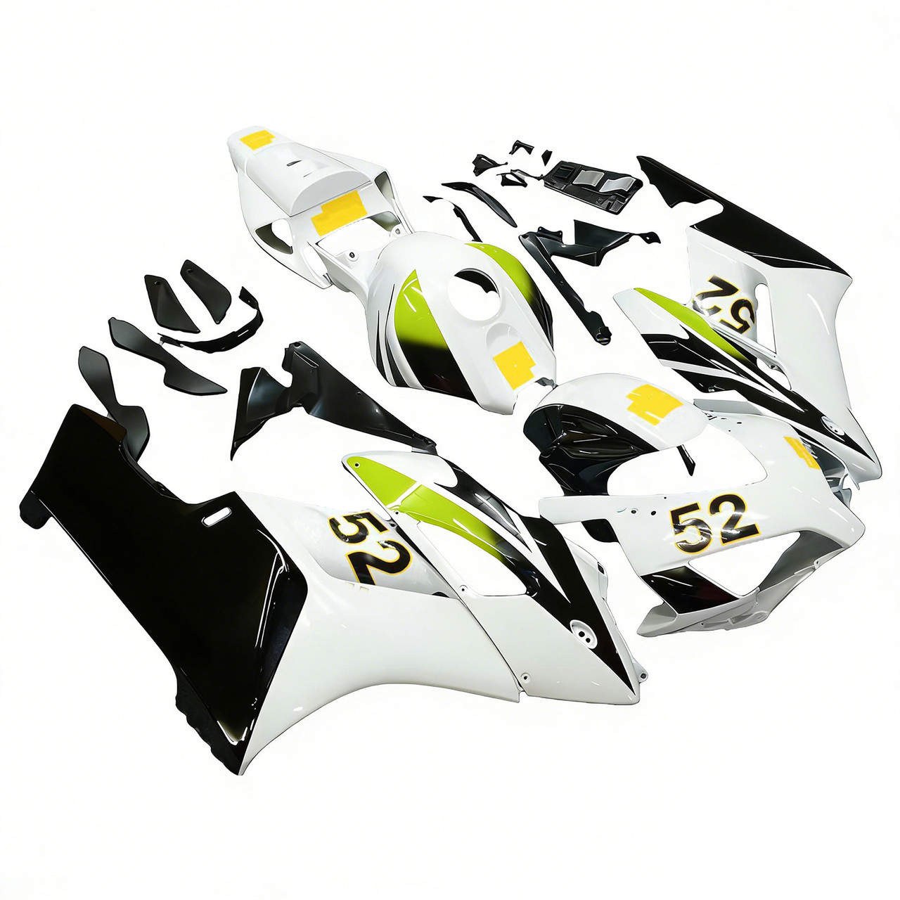 Amotopart Fairings Honda CBR 1000 RR White Black Hannspree Racing (2004-2005)