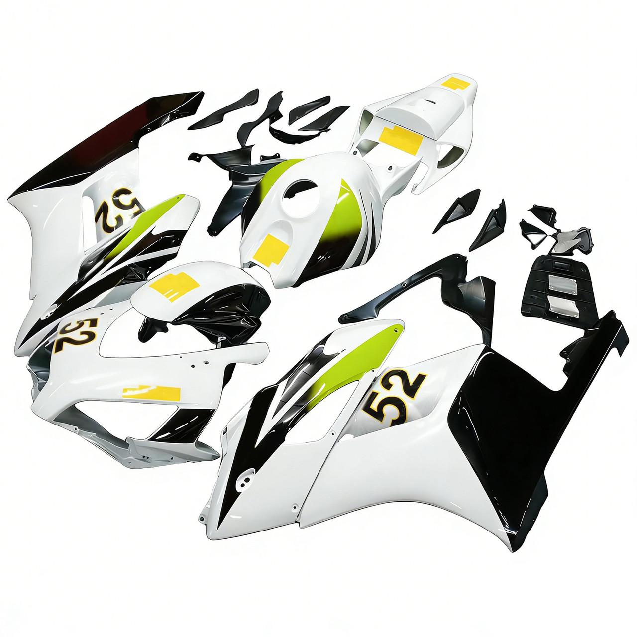 Amotopart Fairings Honda CBR 1000 RR White Black Hannspree Racing (2004-2005)