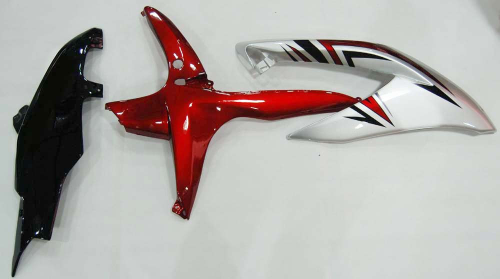 Amotopart Fairings Suzuki GSXR 600 750 Silver Red GSXR Racing  (2008-2010)