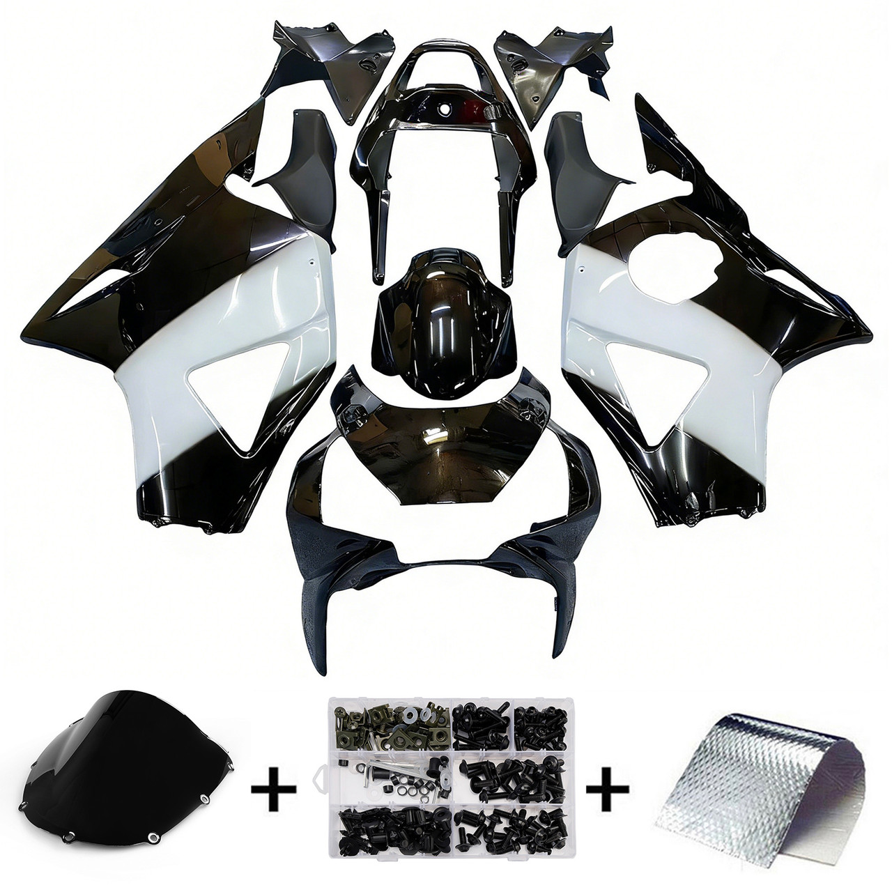 Amotopart Fairings Honda CBR 954 RR Black West Racing (2002-2003)