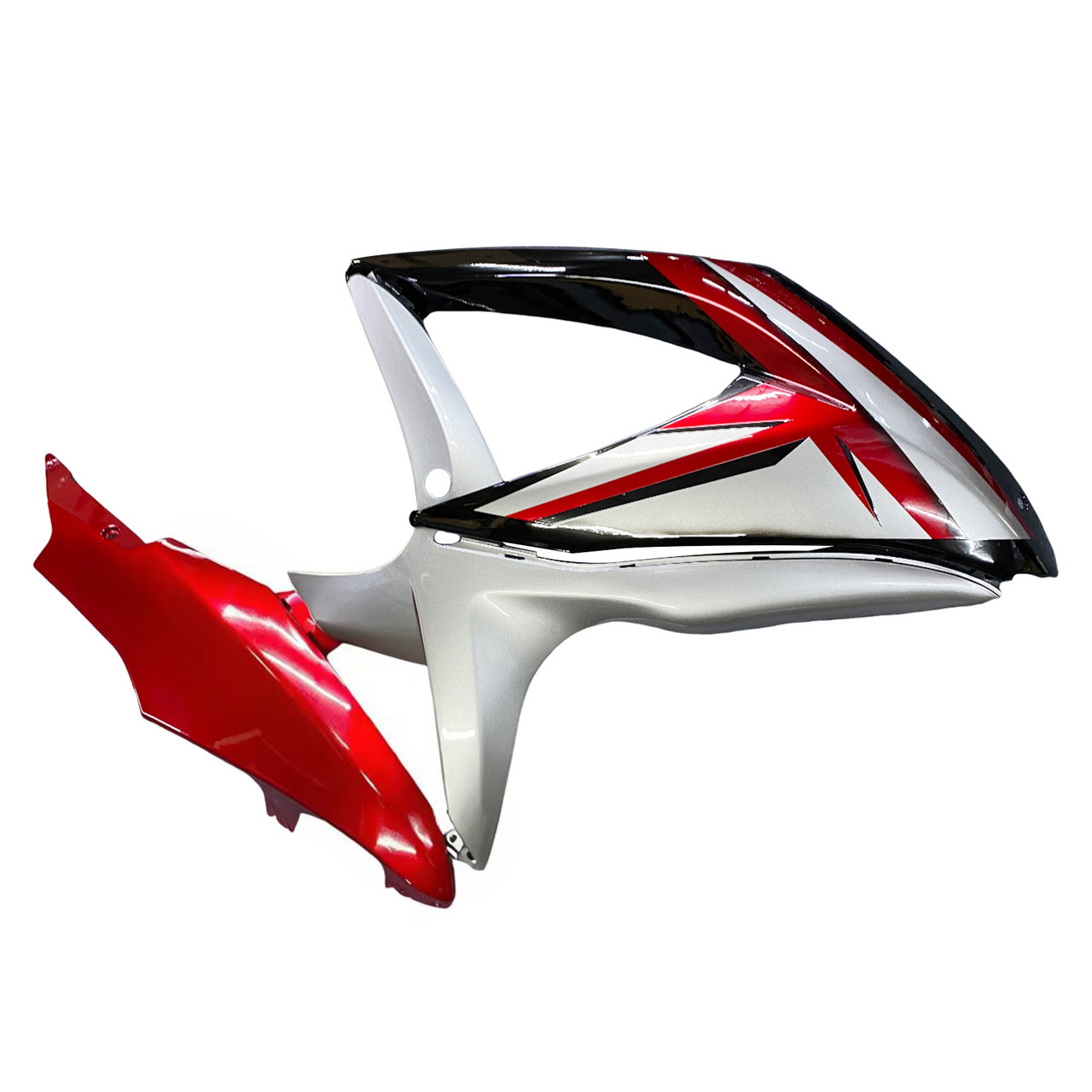 Amotopart Fairings Suzuki GSXR 600 750 Black Red Silver Racing  (2008-2010)