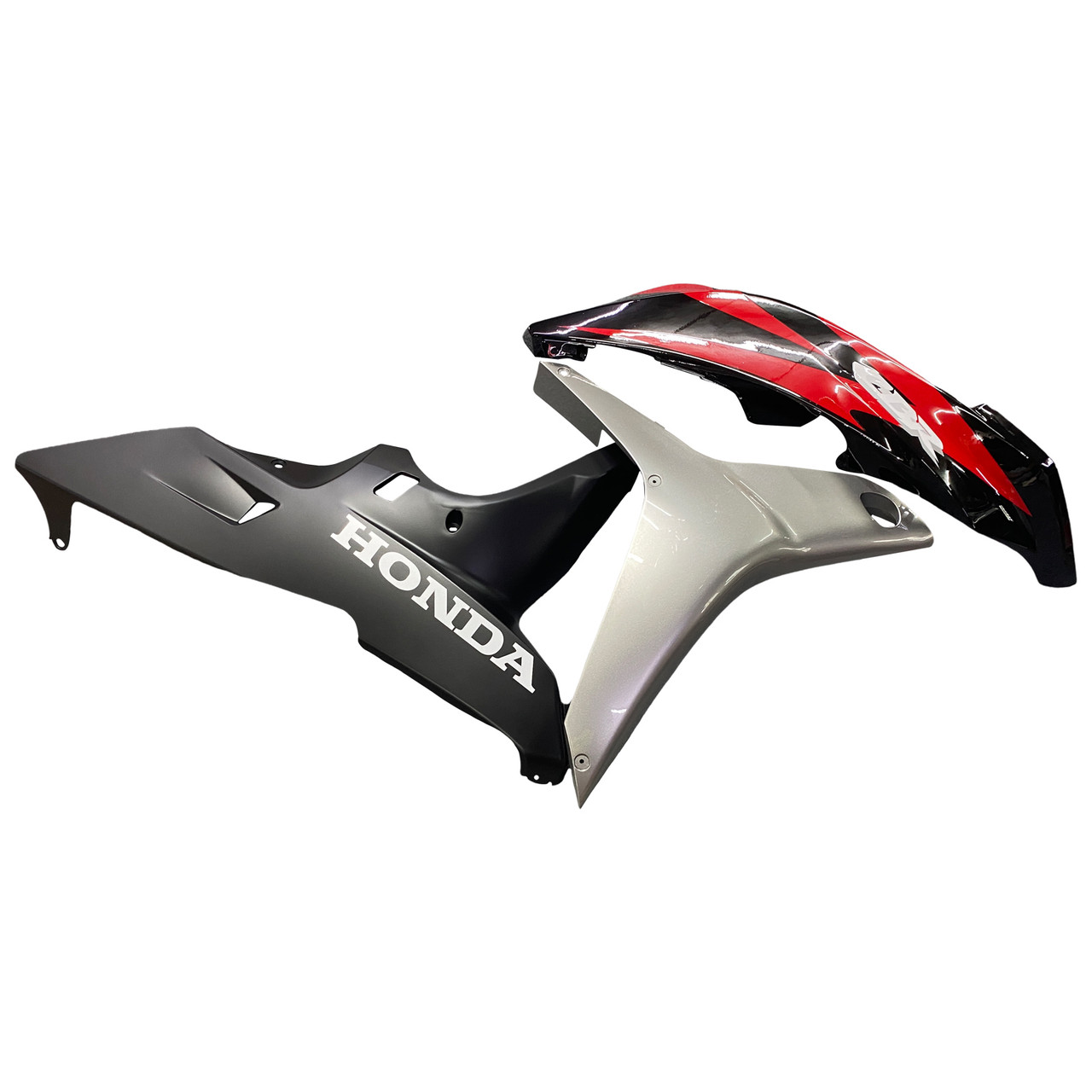 Amotopart Fairings Honda CBR 600 RR Red Black Silver Honda Racing (2007-2008)