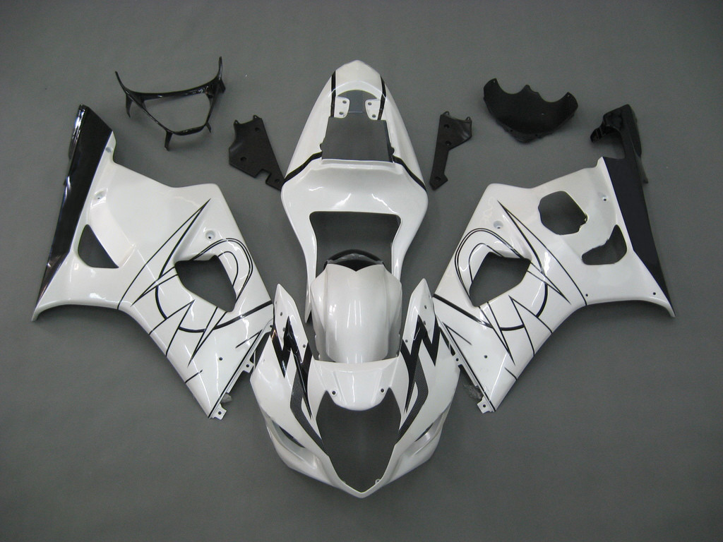 Amotopart Fairings Suzuki GSXR 1000 White Corona GSXR Racing  (2003-2004)