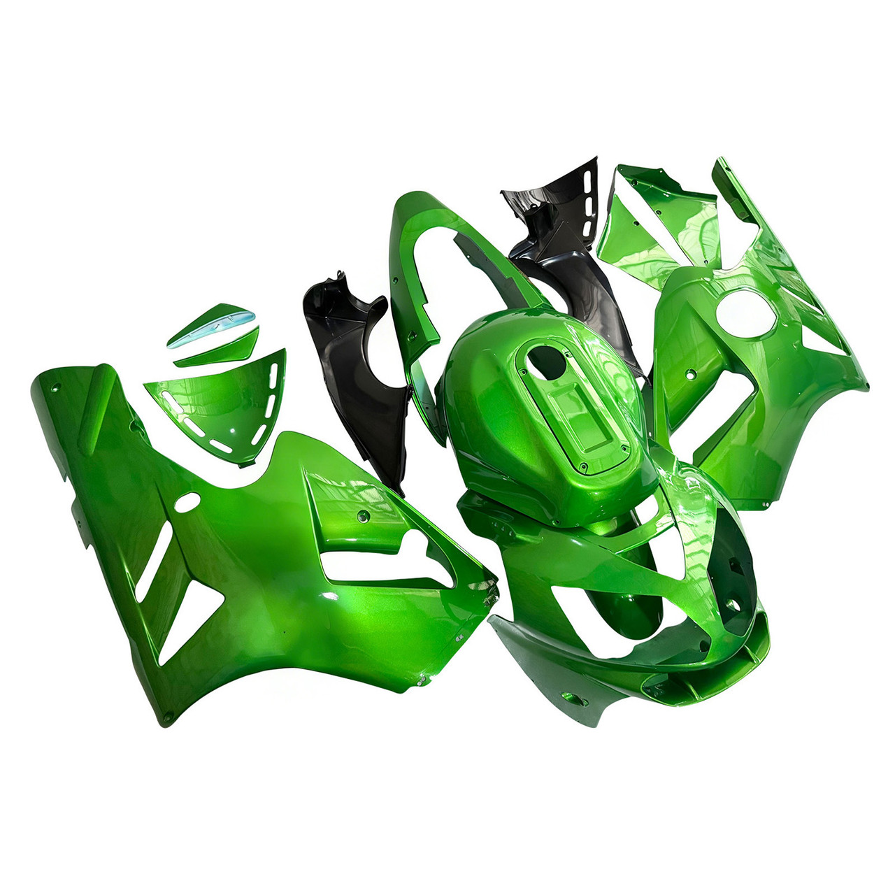 Amotopart Fairings Kawasaki ZX12R Green Metallic ZX12R Racing (2002-2005)