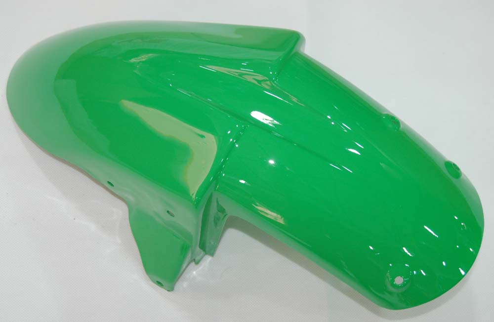 Amotopart Fairings Kawasaki ZX 10R Green & White Flame Ninja Racing (2006-2007)