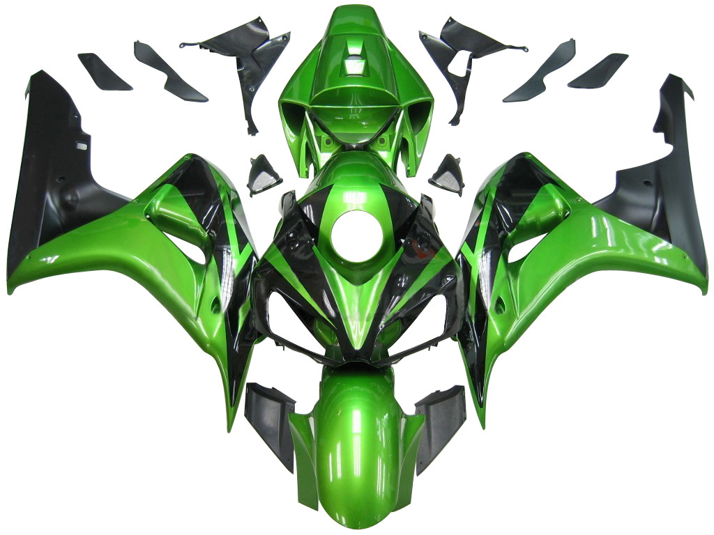 Amotopart Fairings Honda CBR 1000 RR Green & Black CBR Racing (2006-2007)
