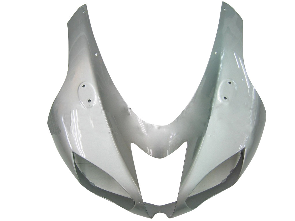 Amotopart Fairings Kawasaki ZX6R ZX636 Silver Ninja ZX6R Racing  (2007-2008)