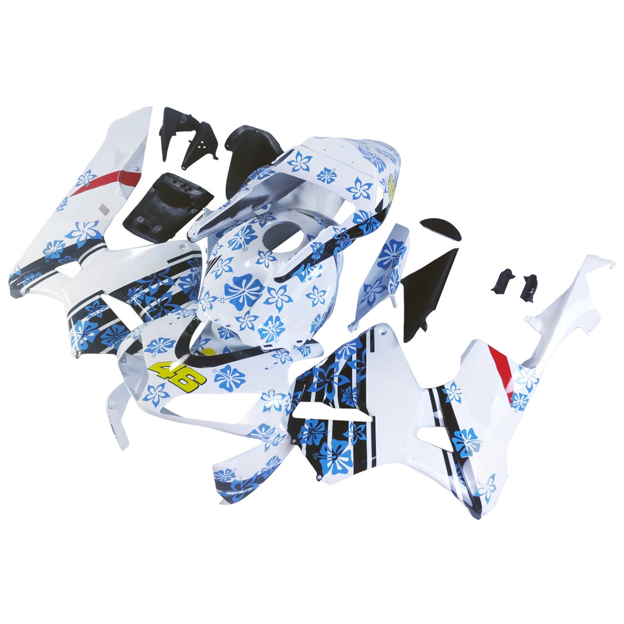 Amotopart Fairings Honda CBR 600 RR Multi-Color Floral Racing (2003-2004)