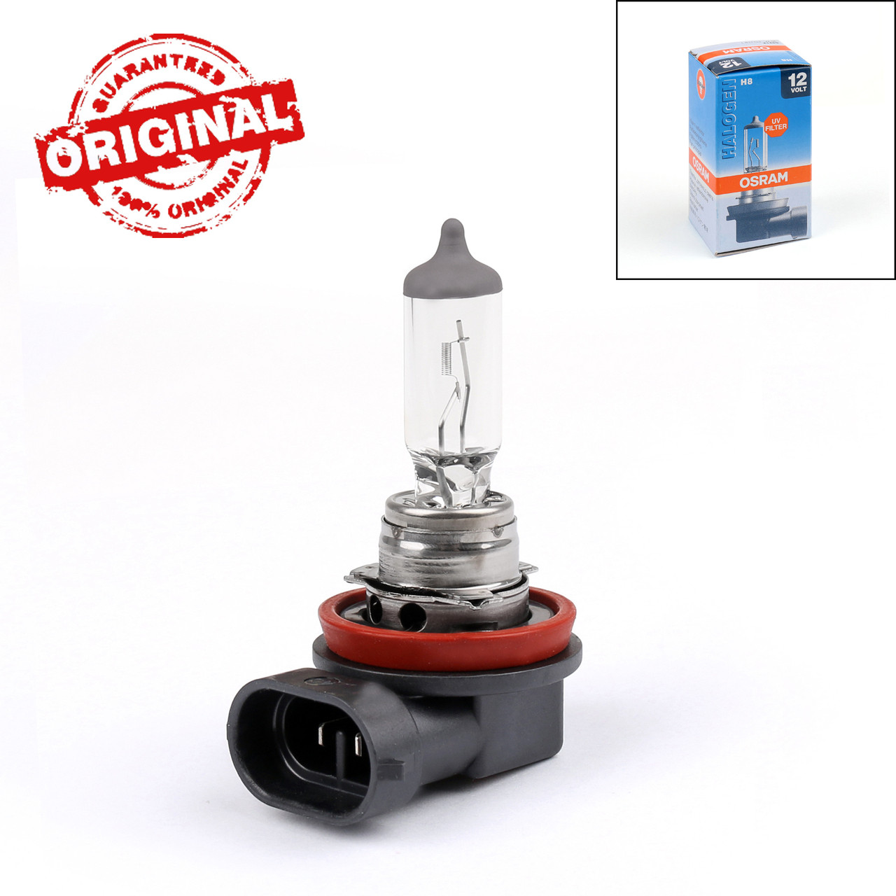 1pc OSRAM H8 12V 35W 3200K Halogen Original Headlight Lamp Bulbs Made in  Germany - Mad Hornets