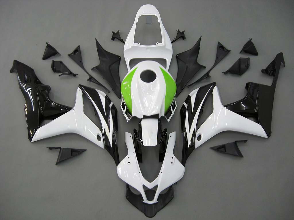 Amotopart Fairings Honda CBR 600 RR White & Black Hannspree Racing (2007-2008)