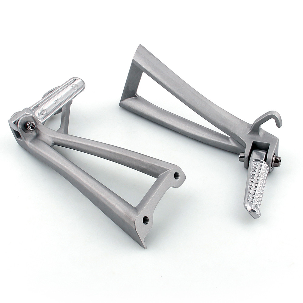 Rear Passenger Footpegs Footrests Brackets Set Yamaha YZF R6 (2003