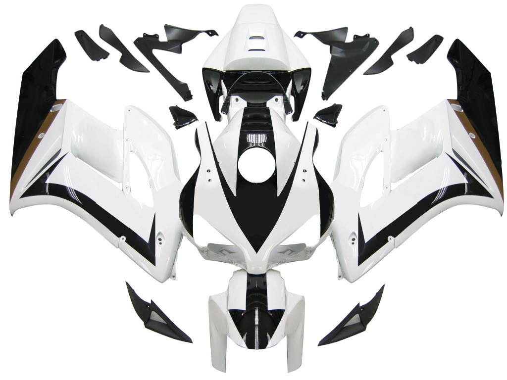 Amotopart Fairings Honda CBR 1000 RR White Black Honda Racing (2004-2005)
