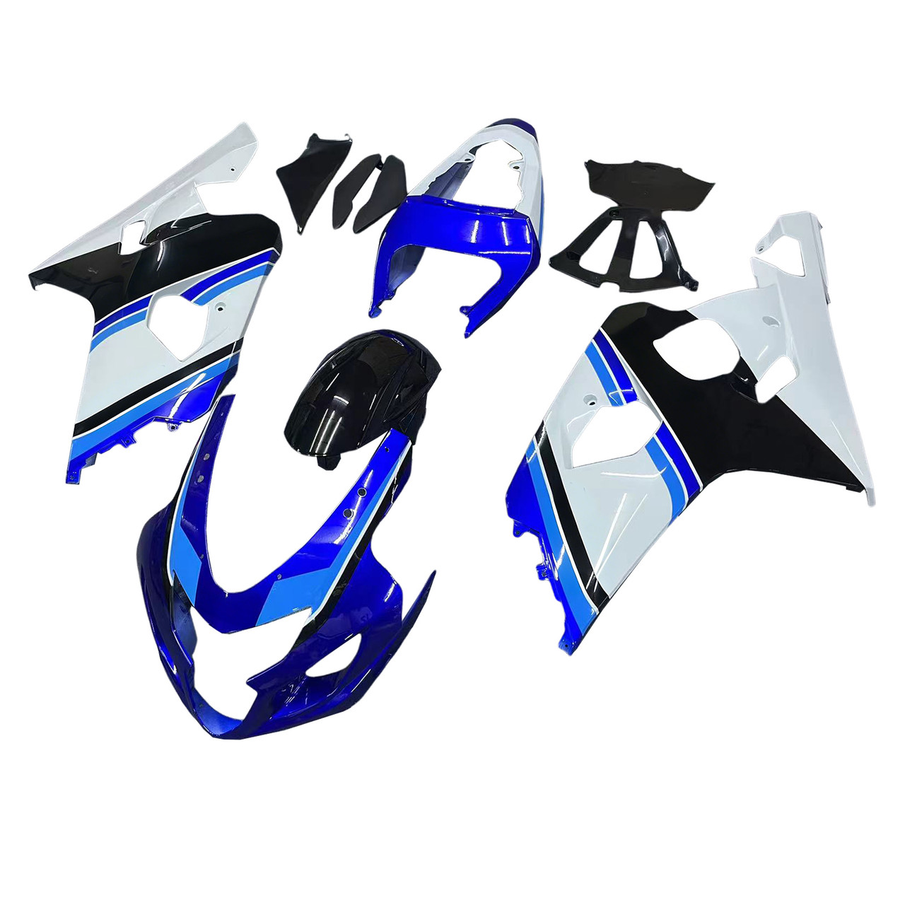 Amotopart Fairings Suzuki GSXR 600 750 Blue White Black GSXR Racing  (2004-2005)