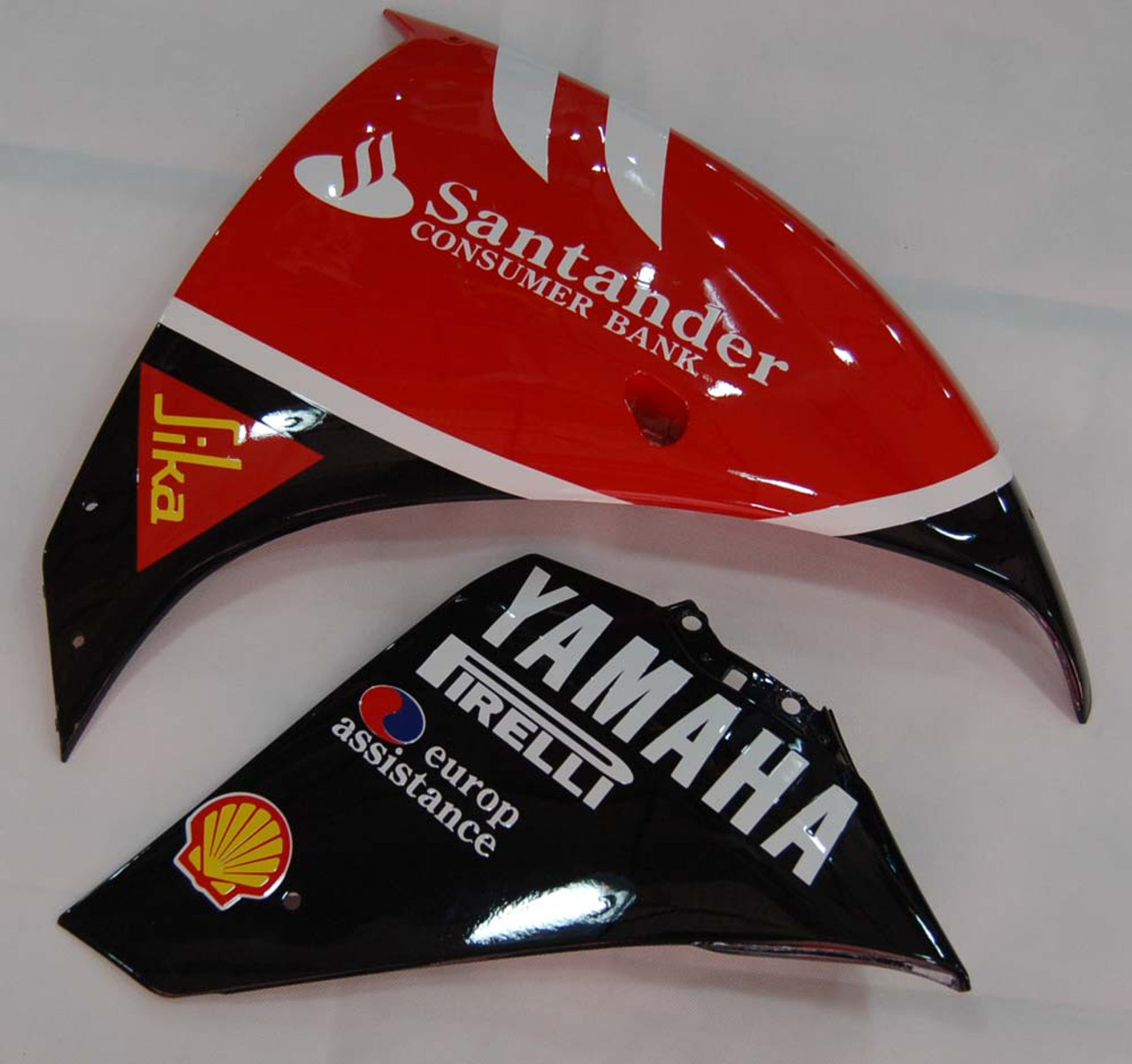 Fairings Yamaha YZF-R1 Red Black Santander Bank  R1 Racing (2009-2011)