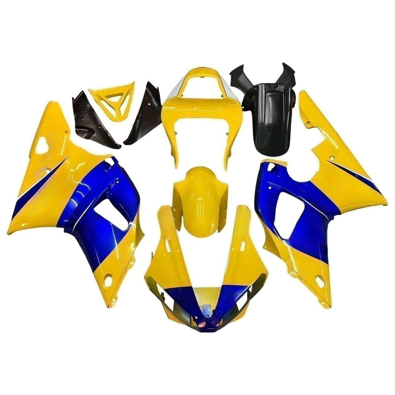 Amotopart Fairings Yamaha YZF-R1 Yellow Blue No.46 Camel  Racing (2000-2001)