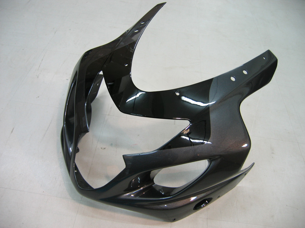 Amotopart Fairings Suzuki GSXR 600 750 Black & Silver GSXR Racing  (2004-2005)