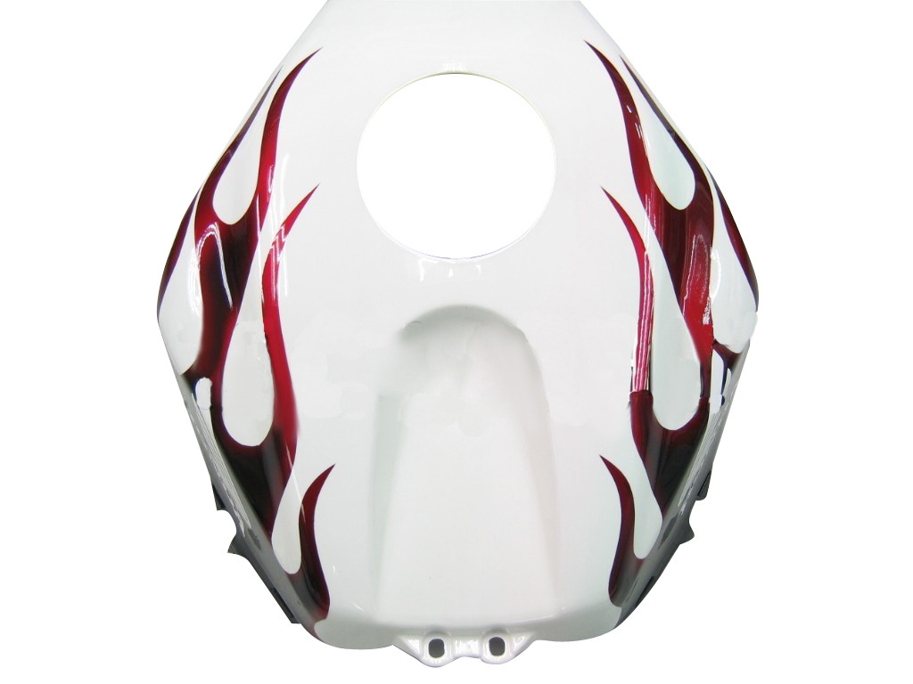 Amotopart Fairings Honda CBR 600 RR White Black&Red Flame Racing (2005-2006)