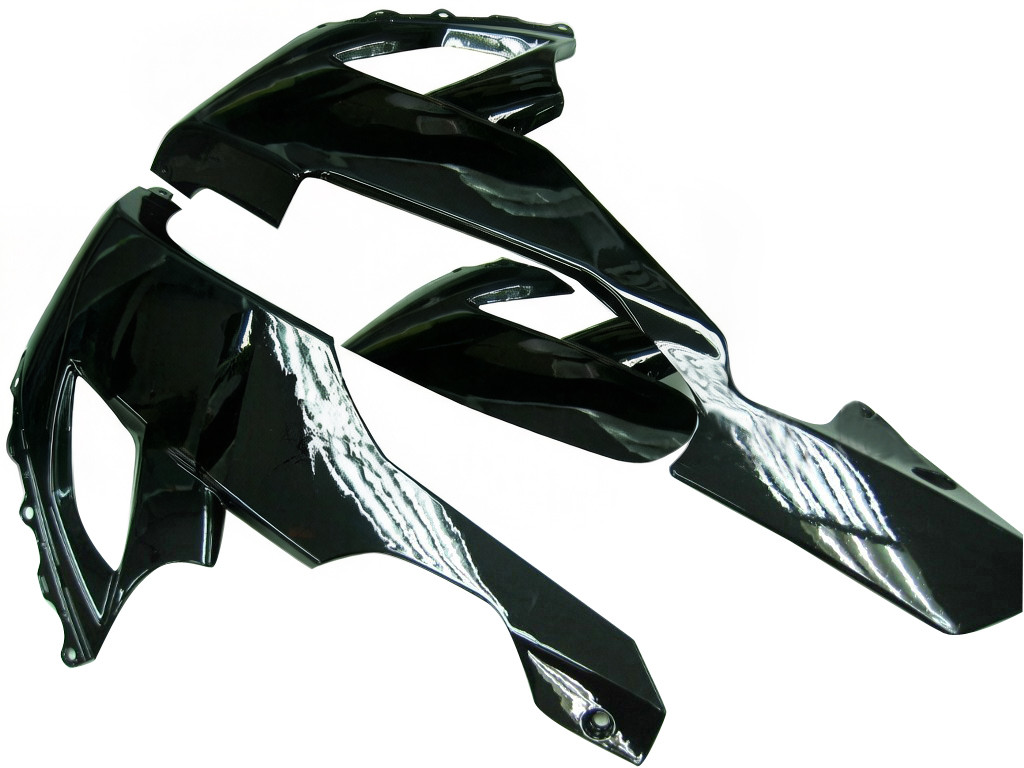 Amotopart Fairings Kawasaki ZX10R Black Orange SevenStars Racing (2008-2010)