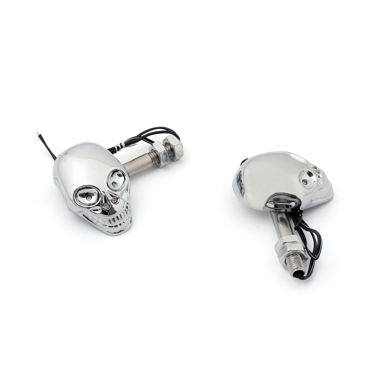 Skull Skeleton Head LED Indicators Turn Signals Universal Fit