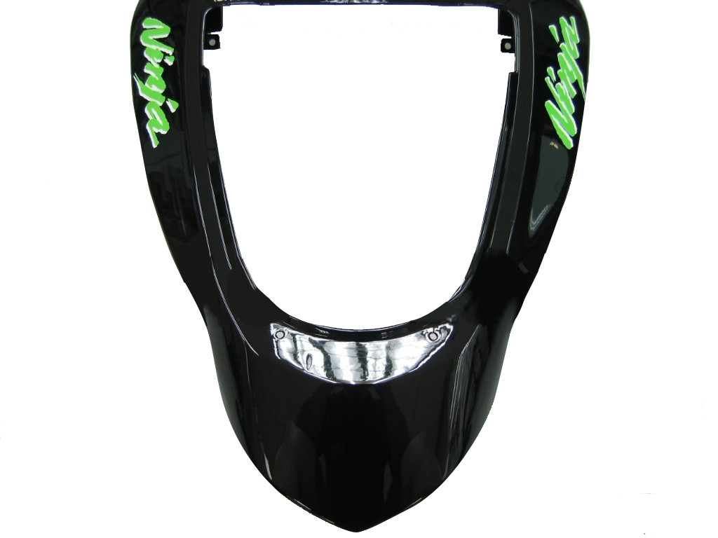 Fairings Kawasaki ZX6R 636 Black Green ZX6R Racing  (2003-2004)