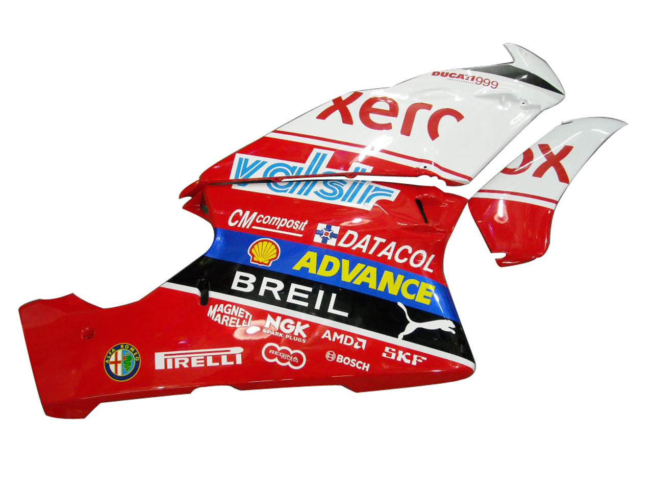 Fairings Ducati 999 Red & White Xerox Racing (2003-2004)