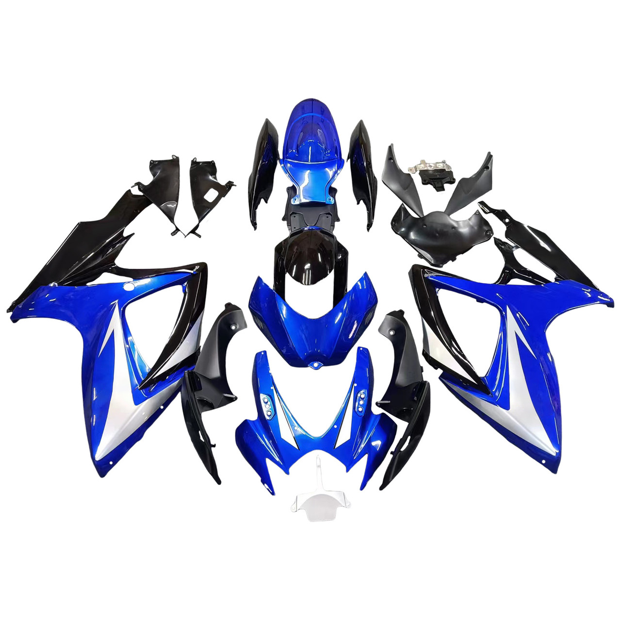 Amotopart Fairings Suzuki GSXR 600 750 Blue & Black GSXR Racing  (2006-2007)