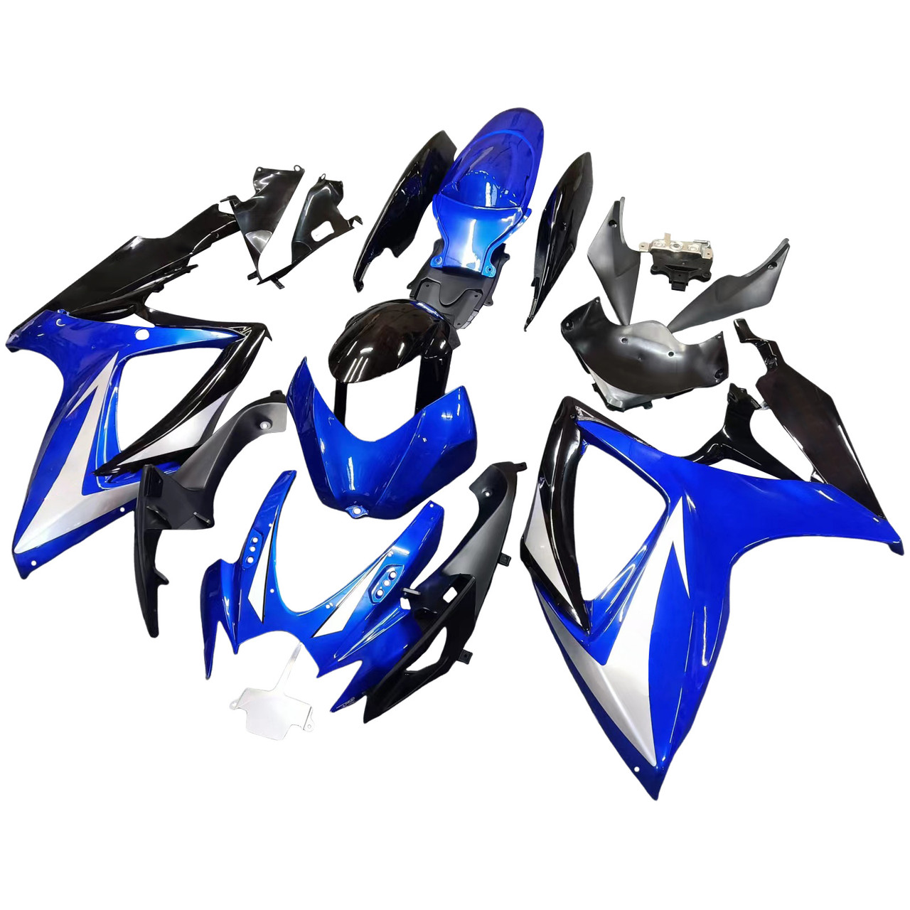 Amotopart Fairings Suzuki GSXR 600 750 Blue & Black GSXR Racing  (2006-2007)