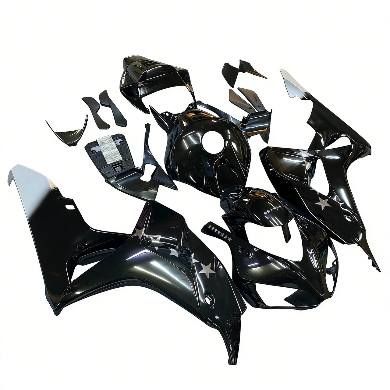 Amotopart Fairings Honda CBR 1000 RR Black SevenStars Racing (2006-2007)