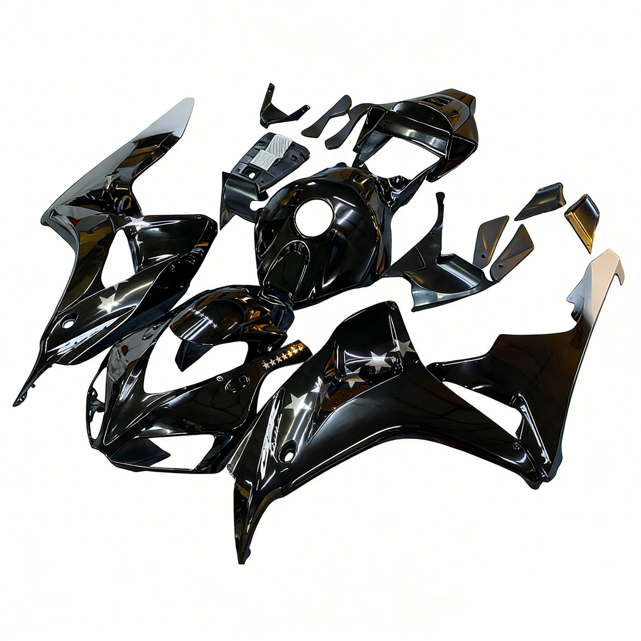 Amotopart Fairings Honda CBR 1000 RR Black SevenStars Racing (2006-2007)