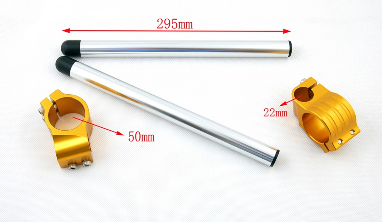 Clip-On 50MM Racer Handlebars Ducati Monster Series and 900 750 Sports (97-10), Gold