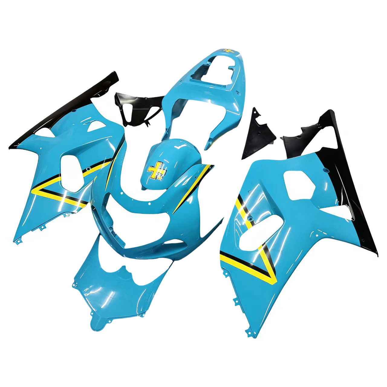 Amotopart Fairings Suzuki GSXR 600 Blue & Black Rizla GSXR Racing  (2001-2003)