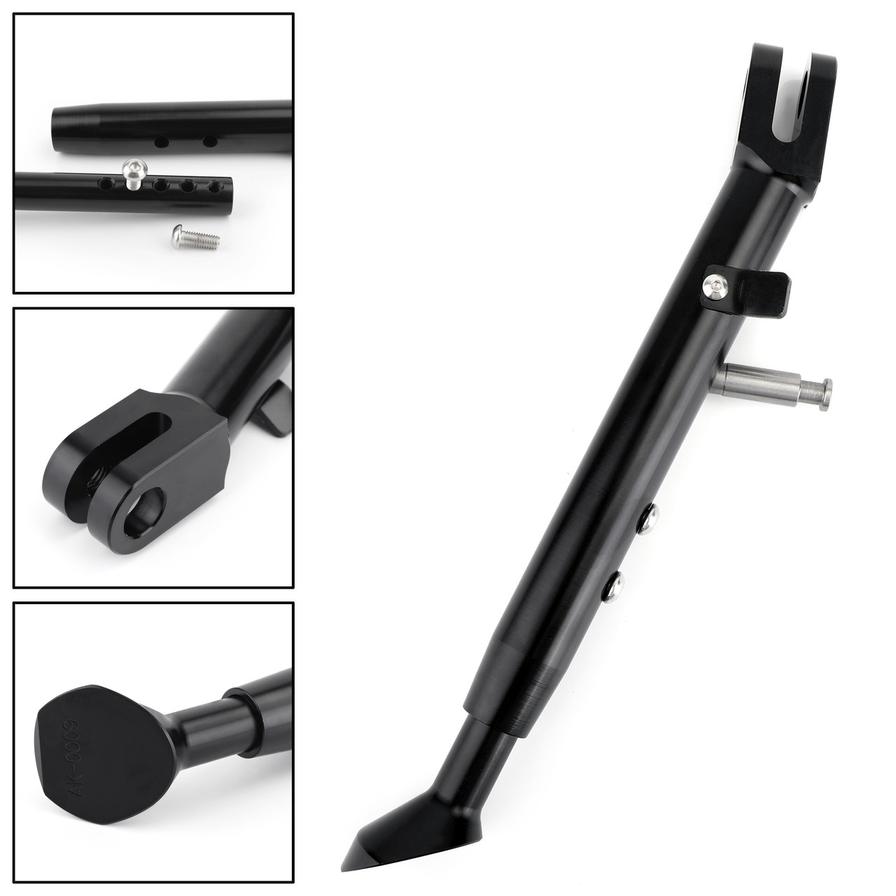 Kickstand Adjustable Lightweight Suzuki GSXR600 (01-10) GSXR750 (00-10) GSXR1000 (01-06) CNC Aluminum Black