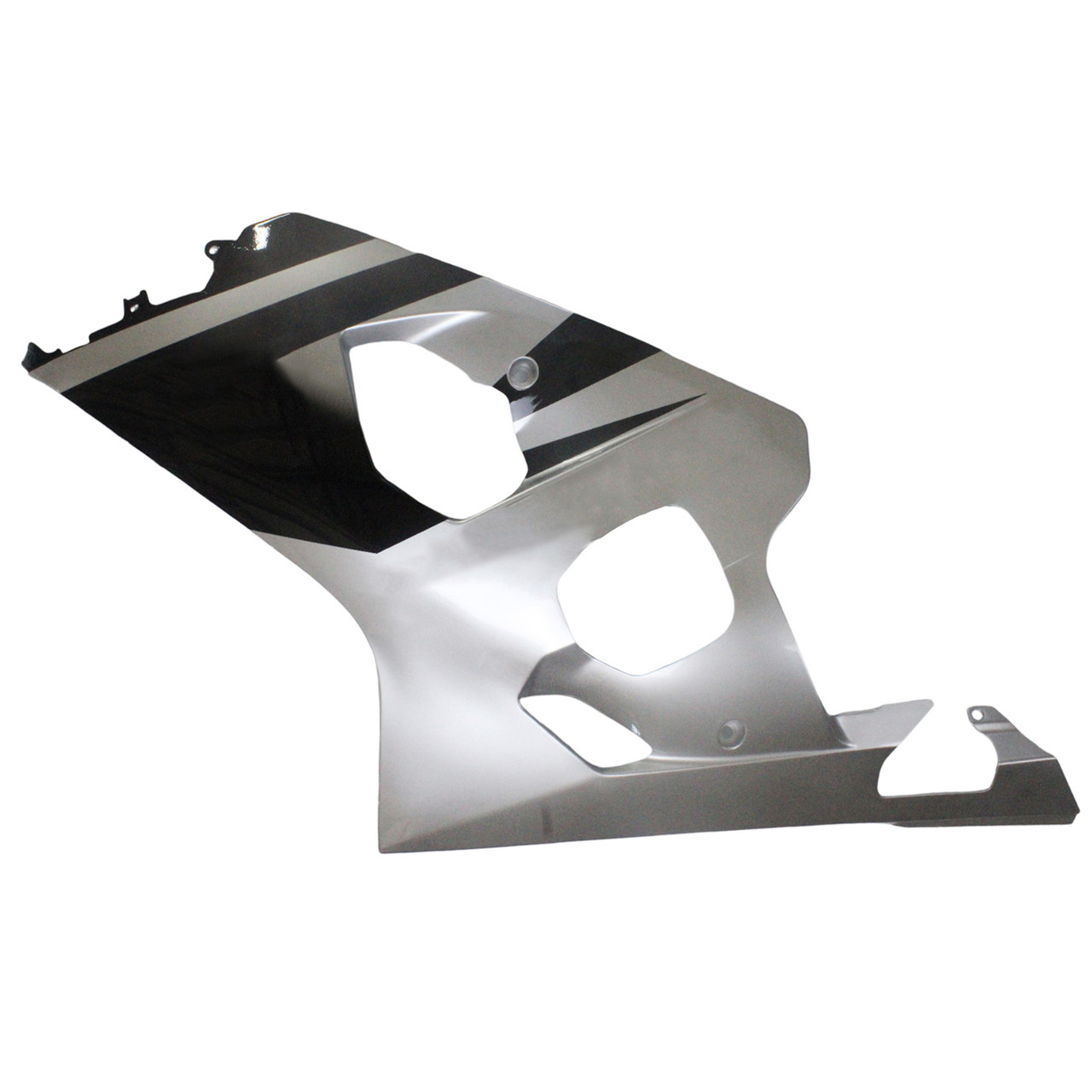 Amotopart Fairings Suzuki GSXR 600 750 Black Silver GSXR Racing  (2004-2005)