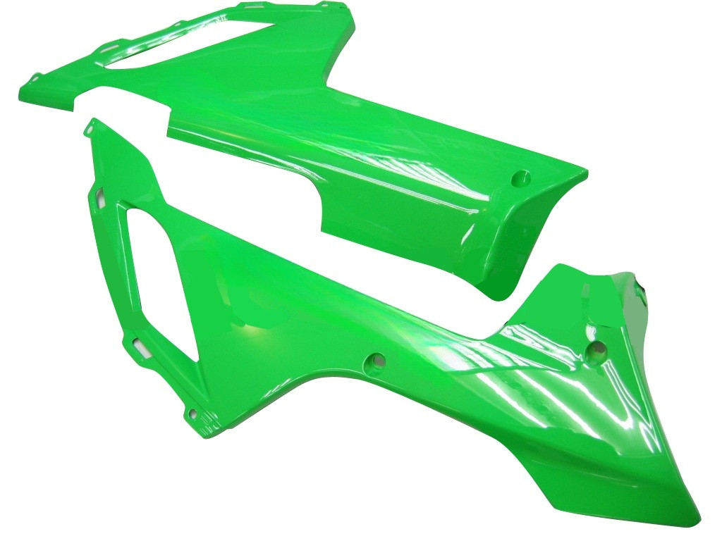 Amotopart Fairings Kawasaki ZX6R ZX636 Green Black Ninja ZX6R  Racing  (2007-2008)