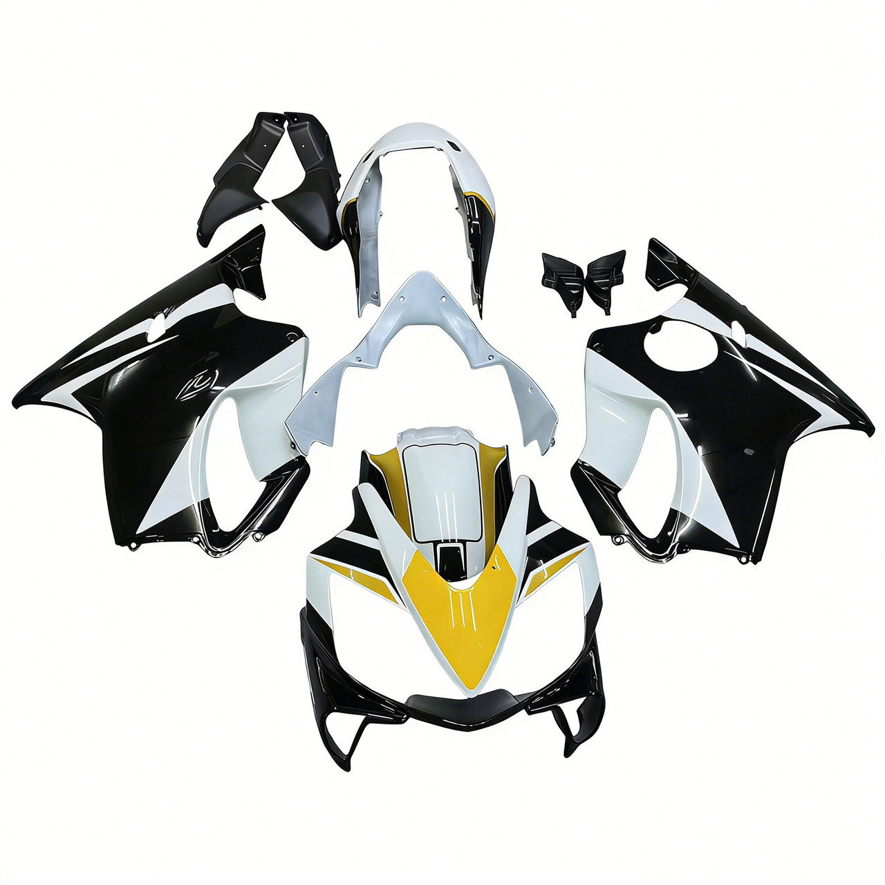 Amotopart Fairings Honda CBR 600 F4i Black Playboy Racing (2004-2007)