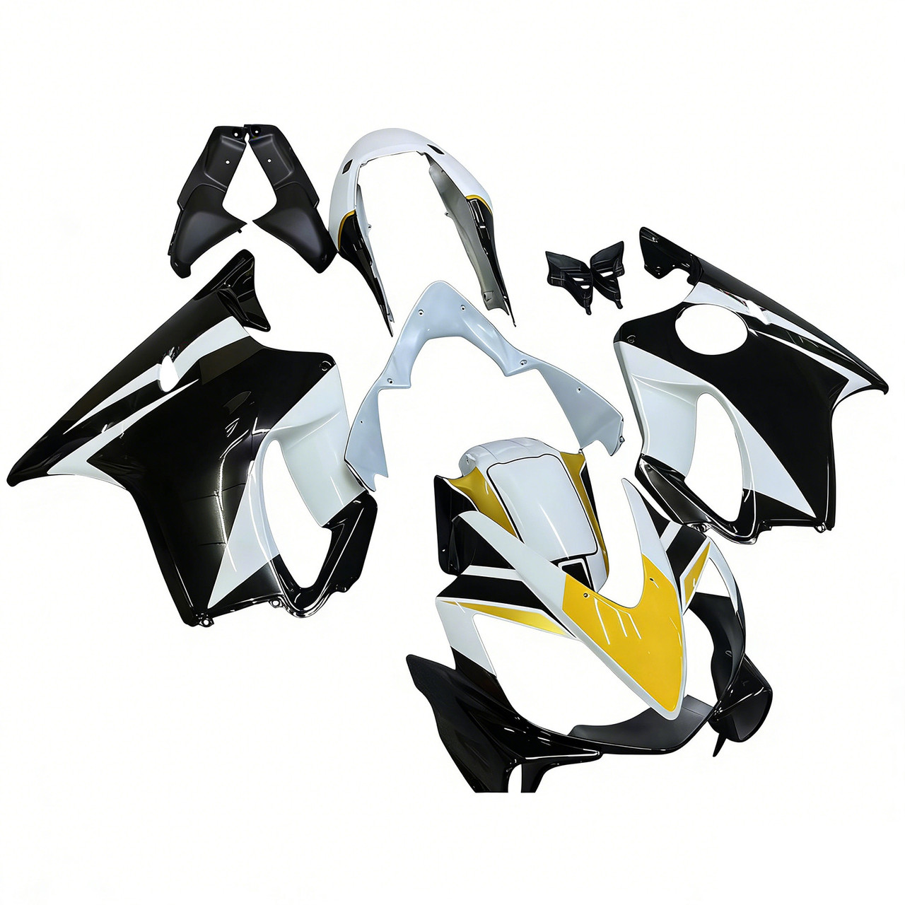 Amotopart Fairings Honda CBR 600 F4i Black Playboy Racing (2004-2007)