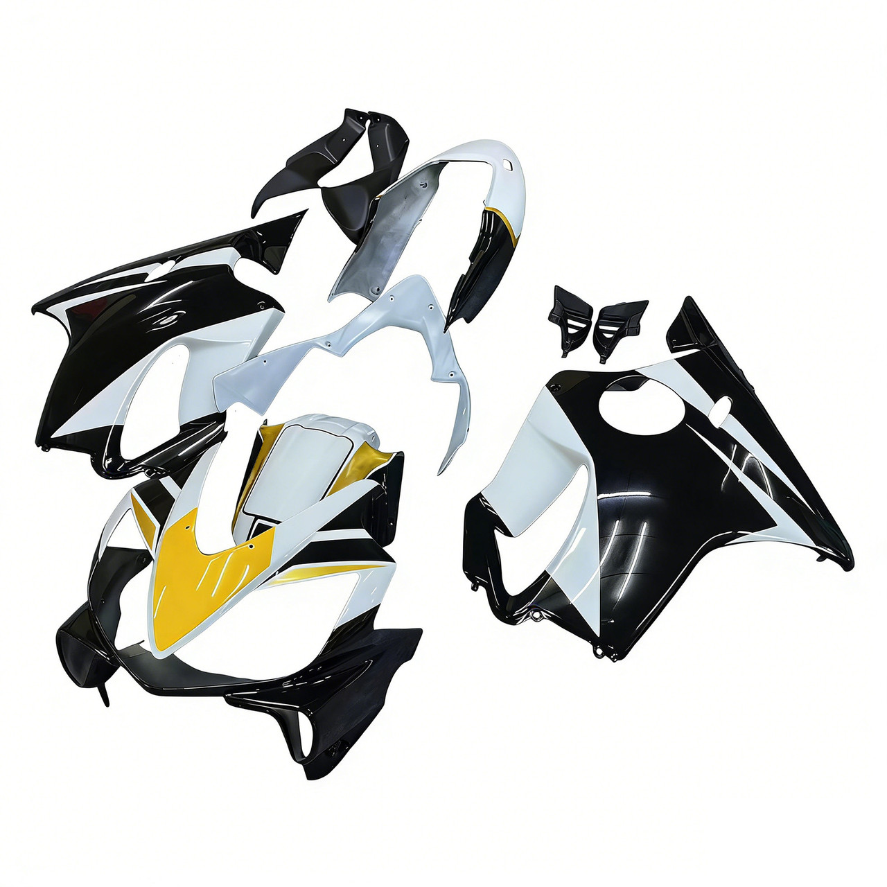 Amotopart Fairings Honda CBR 600 F4i Black Playboy Racing (2004-2007)