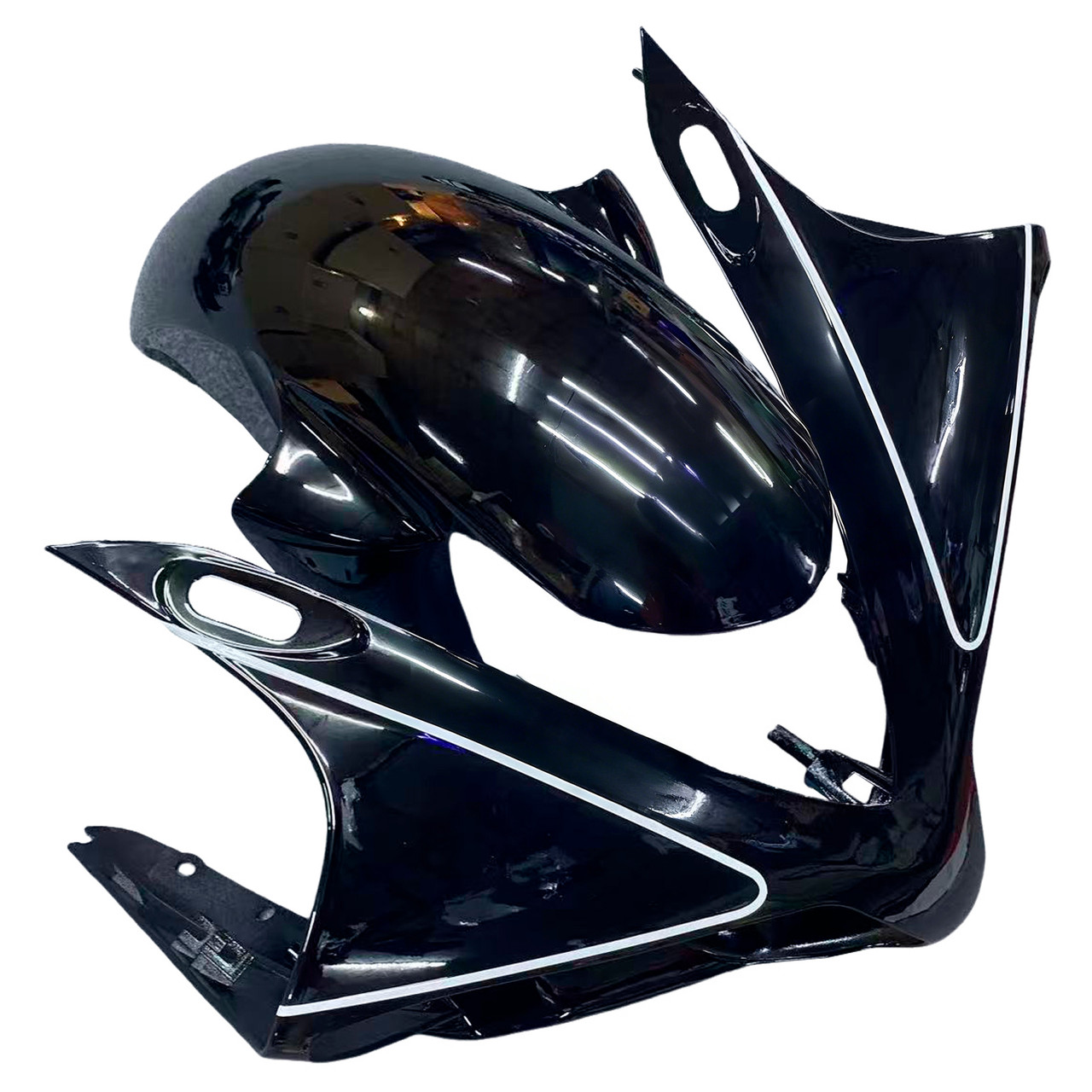 Amotopart Fairings Yamaha YZF-R1 Black FIAT R1 Racing (2007-2008)